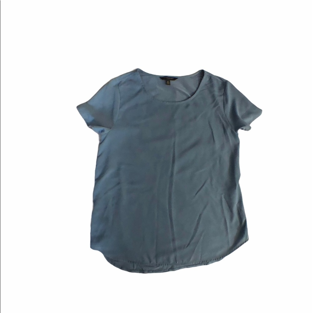 Banana Republic Sheer Crew Neck Blouse Size M